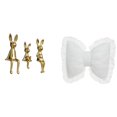 thumbnail image 1 of Escultura de figura,Estatua sentada Figura Escultura Adorno,Cojín con lazo bonito,Almohada con forma de lazo,bonito cojín decorativo con lazo,Funda de almohada con lazo suave y cómodo adorno, 1 of 8