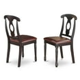 thumbnail image 5 of East West Furniture Dover 5-piece Wood Dining Table and Chair Set in Black, 5 of 10