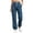 Navy, variant on Lopecy-Sta Pants for Women Jogger Cargo Pants Elastic Drawstring Waist Multi Pockets Relaxed Fit Daily Wear Workout Trousers for All Seasons