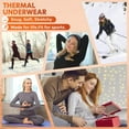 thumbnail image 4 of Anyfit Wear Women Thermal Underwear Set Long John Base Layer Ultra Soft Top&Bottom Sets for Cold Weather, 4 of 5