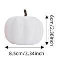 thumbnail image 6 of 12 Pcs Mixed Artificial Pumpkins Paintable White Fake Pumpkins Plaid Fabric Pumpkins For Fall Halloween Indoor Outdoor Decor, 6 of 6