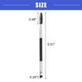 thumbnail image 4 of Vocoste 1pcs Soft Double Sided Eyebrow Brush Angled Eye Brow Brush Eyelash Extension Brush Silver Tone Black, 4 of 7