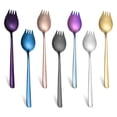 thumbnail image 2 of maskred 7pcs Convenient And Safe To Spoon Fork Set For Desserts Stylish Dessert Forks 1Set, 2 of 6