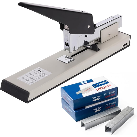 Heavy Duty Stapler - 1000 Staples, 100 Sheet High Capacity