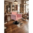 thumbnail image 2 of Fauteuil Inclinable de Salon Professionnel – Conception Ergonomique, Pivotement à 360°, Levage Hydraulique Réglable, Base Ronde en Métal Durable, Cuir PU Imperméable, Dossier Rembourré, Idéal pour la Coiffure, le Coiffage, la Beauté, 2 of 5
