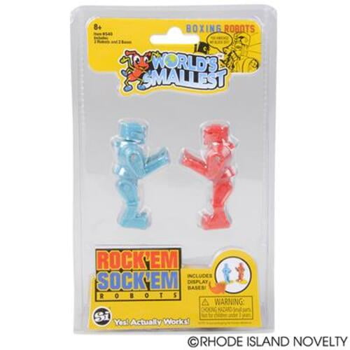 Rock'Em Sock'Em Robots   Miniature Game RETRO Toy NEW World's Smallest 