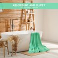 thumbnail image 4 of Bliss Casa Bath Towels (4 Pack) 27 x 54 Inch Premium 600 GSM Quality Combed Cotton Luxury Towels Set – Highly Absorbent, Quick Dry and Soft Feel Bathroom Towels (Mint), 4 of 11