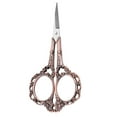 thumbnail image 4 of Sewing Embroidery Scissors, 4.3in  Precision and Vintage Flower Style Detail Shears with Stainless Steel for Craft Artwork, Needlework Yarn, Handicraft, Thread Snips, 4 of 7