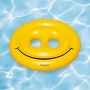 72 Water Sports Inflatable Smiley Face Island 2-Person Swimming Pool Raft