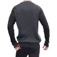 thumbnail image 2 of Suéter de cuello redondo para hombre Jersey ajustado Top de punto Jersey de fiesta Prendas de punto de manga larga, 2 of 3