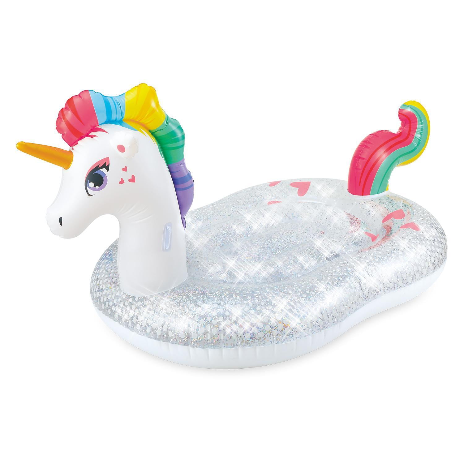 summer waves glitter sparkles mermaid island inflatable pool float