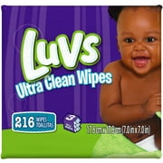 Luvs Ultra Clean Wipes 3x Refills 216 Co