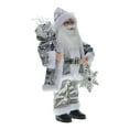 thumbnail image 3 of Muñeco de Papá Noel navideño con lentejuelas, vívido, lindo, exquisito, suave y cómodo. Gris, 3 of 9