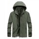 thumbnail image 5 of Puntoco Chaqueta Con Capucha Desmontable, Manga Larga, Bolsillo, Cremallera, Resistente Al Agua, De Color Sólido, Para Exteriores, Para Hombre, 5 of 9