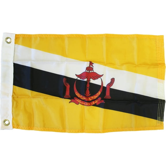 Brunei - 12"X18" Nylon Flag