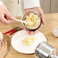 thumbnail image 4 of MesaSe 1pc Manual Garlic Press and Food Chopper - Handheld Vegetable And Onion Dicer  Mini Grinder  Kitchen Tool  Metal Construction  Electricity-Free Operation - for Home Cooks & Chefs -, 4 of 7