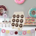thumbnail image 4 of Muyoka Soporte de madera para donas Soporte para donas con 9 barras de soporte Soporte de exhibición de donas reutilizable Donut Dulces Soporte para dulces Donut Colgante Tienda de pasteles Suministro Muyoka Hogar, 4 of 7