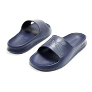 Lacoste Mens Croco 2.0 Slide Sandals, Navy \ Navy,7 M US