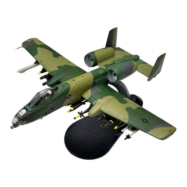 Modelo a-10A a escala 1:100, juguete coleccionable, avión simulado de aleación fundida a presión, modelo de avión para dormitorio, hogar,