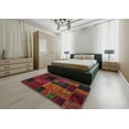 thumbnail image 4 of Ahgly Company Indoor Rectangle Abstract Sangria Brown Area Rugs, 5' x 8', 4 of 6