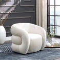 thumbnail image 2 of Meridian Furniture Roxbury Cream Velvet Accent Chair, 2 of 6