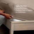 thumbnail image 6 of (2 pack) Bare Home Fitted Sheet - 24" Extra Deep Pocket - Premium 1800 Collection - Twin-XL, Taupe, 6 of 8
