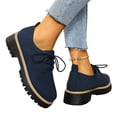 thumbnail image 5 of YOUYEDIAN Loafers for Women Round Toe Fashion Platform Heel Comfy Shoes Slip On Strap Design Casual Shoes, 5 of 5