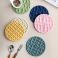 thumbnail image 4 of Koszal Insulation Pad Thick Creative Silicone Waffle Insulation Cup Coaster Pad for Cafe, 4 of 7