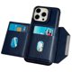 thumbnail image 5 of s9m For iPhone 14 Pro Case Leather+TPU Phone Card Bag Detachable X2H 2-in-1 - Rose Gold, 5 of 5