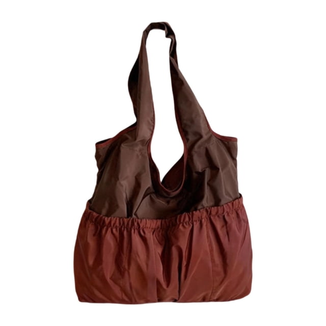 Bolso de hombro para mujer, estilo casual, ideal para otoño e invierno, para ir de compras, el trabajo, vacaciones o fiestas. Rojo oscuro