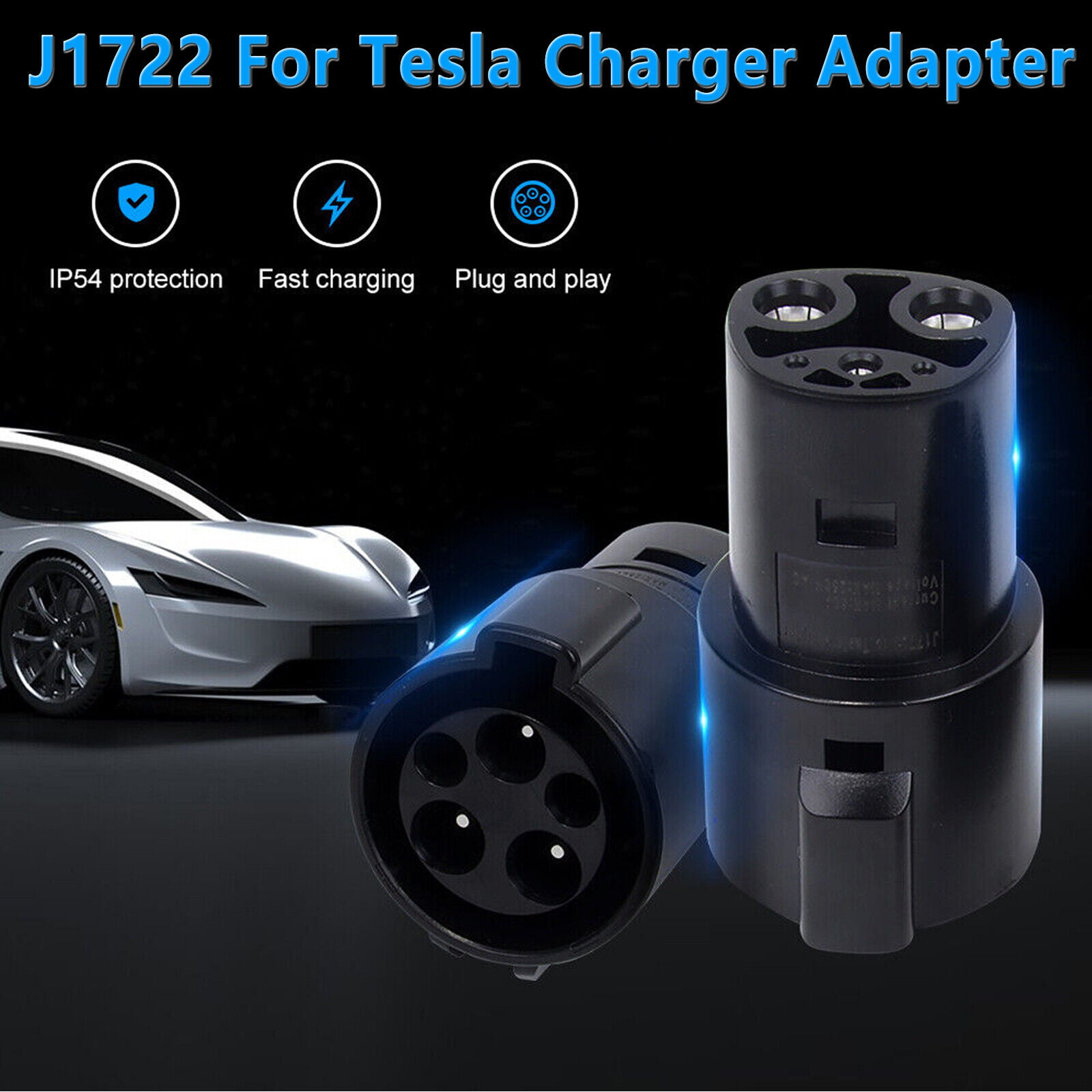For J1772 to Tesla Charging Adapter 80A AC 250V For Model 3 X S Y