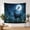 C, variant on XaaKee Tapestry Wall Hanging, Cosmic Night Guardian Theme, High-Quality Polyester Large Wall Tapestry, 60x40Inch