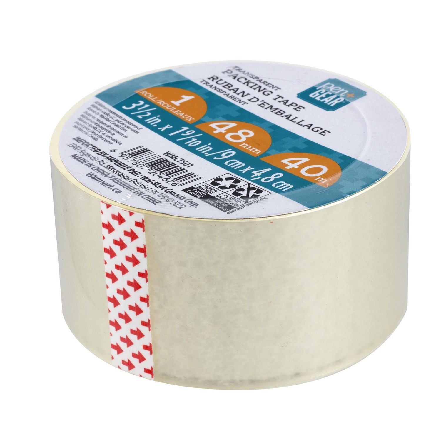 PEN &GEAR 1PK PACKAGING TAPE, P&G 1PK PACK TAPE