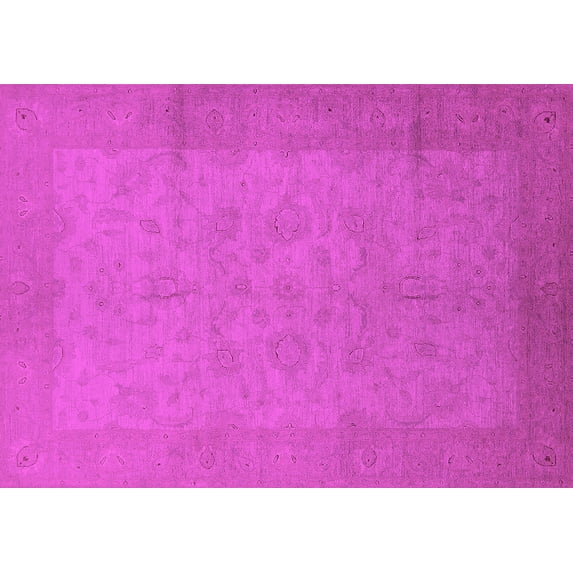 Ahgly Company Indoor Rectangle Oriental Pink Industrial Area Rugs, 2' x 4'