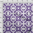 thumbnail image 3 of oneOone Polyester Spandex Purple Fabric Asian Block Floral Diy Clothing Quilting Fabric Print Fabric By Yard 56 Inch Wide, 3 of 4