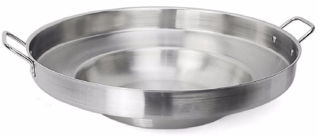 large deep frying pan