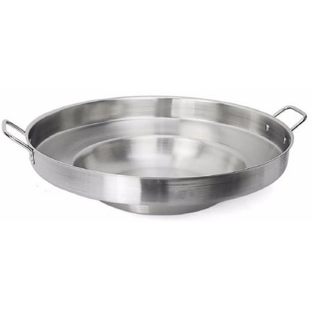 Large Mexican Wok Comal Cazo Griddle Fryer Deep Fry Pan Stainless Steel (Best Stainless Steel Frying Pan)