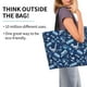 thumbnail image 2 of Balery Blue Bus Bolsa Tote Estilo Estético con Cremalleras, Bolsa de Hombro, Bolsa de Compras Grande y Plegable, 2 of 8