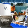 thumbnail image 3 of Chicken Nesting Box, 6 Compartment Metal Nesting Boxes for Chicken Coop, Roll Away Nest Box, Easy Egg Collection, Easy to Clean and Install, Chicken Laying Boxes, Blue, 3 of 7