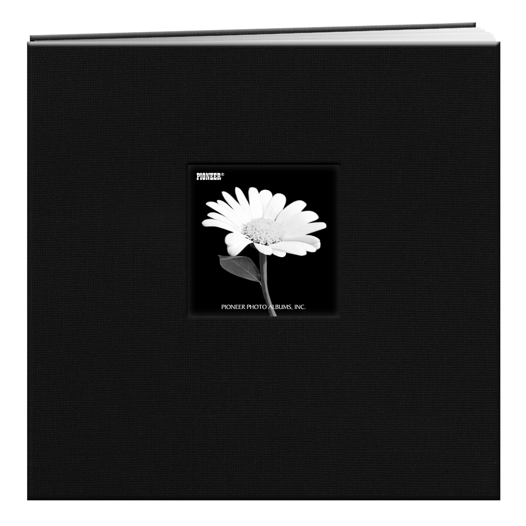Pioneer Photo Albums 12x12 Fabric Frame Scrapbook, Black