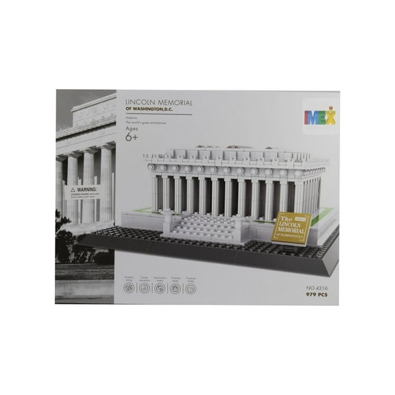 LINCOLN MEMORIAL BUILDING BLOCK SET 979 PCS