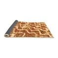 thumbnail image 2 of Ahgly Company Indoor Rectangle Abstract Orange Modern Area Rugs, 3' x 5', 2 of 4