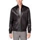 thumbnail image 1 of INC - Chaqueta con ribete de piel sintética para hombre, color negro, grande, 1 of 1