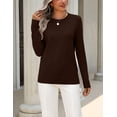 thumbnail image 6 of Zeagoo Womens Wool Blend Sweater Crewneck Long Sleeve Tops Fashion Clothing, 6 of 6