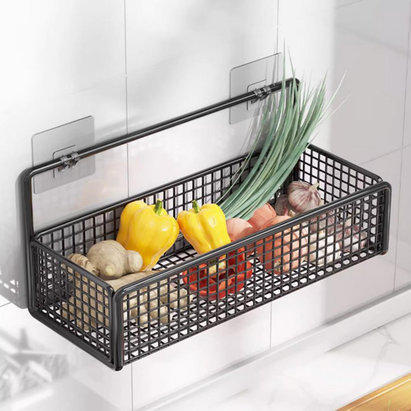 Sturdy Steel Wire Hanging Shelf Kitchen Storage Organizer Rack for Fruits Vegetables Snacks Walmart