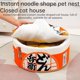 thumbnail image 3 of Nido para gatos Forma de fideos instantáneos Casa para gatos Sofá cama para gatos Casa para gatos linda y cómoda Cama para mascotas suave multifuncional desmontable adecuada para gatos y, 3 of 5