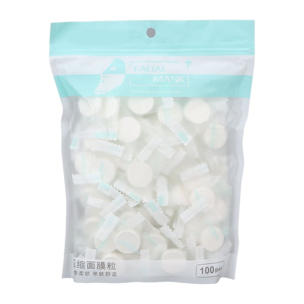 Mascarilla facial comprimida para el cuidado de la piel, 100 piezas desechables, mascarilla facial comprimida, mascarilla facial comprimida, mascarilla facial comprimida casera, materiales ecológicos