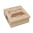 thumbnail image 1 of Retro Hand Drawn Vintage Typewriter With Blank Paper Square Rubber Stamp Stamping Scrapbooking Crafting - Large 2.75in, 1 of 7