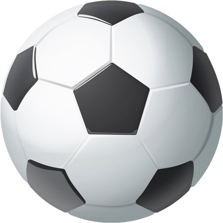 Soccer Ball Vinyl Mat  3.25  Round