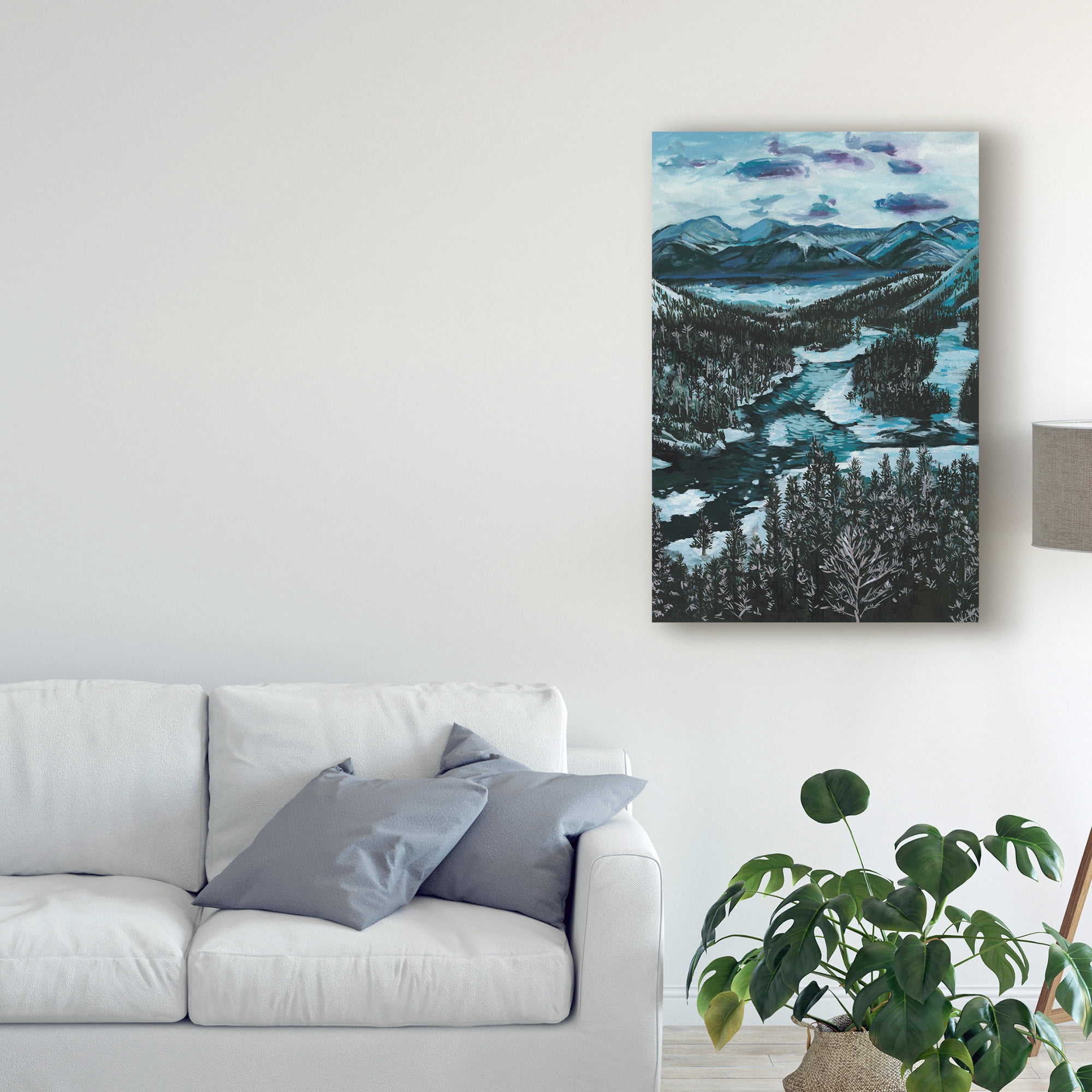 Trademark Fine Art 'Mountainscape I' Canvas Art by Melissa Wang